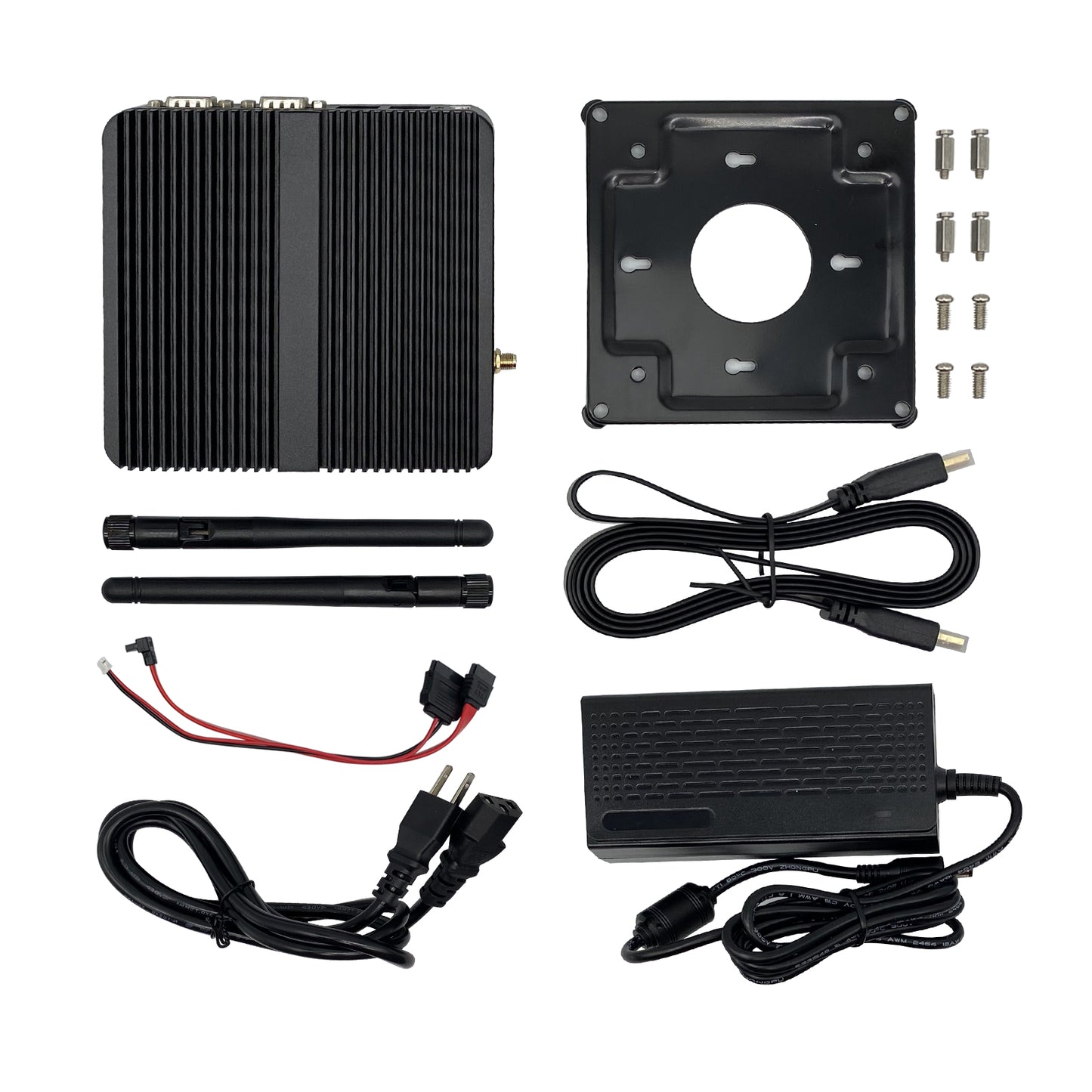 Firewall Mini PC Windows 11 Pro, Fanless Mini Computer Micro PC, Celeron J4125 Quad Core DDR4 8GB RAM 256GB SSD Small Desktop Computers, Dual Nic Mini-PC Industry PC, 4K, BT4.0, WiFi,HD VGA, 4USB