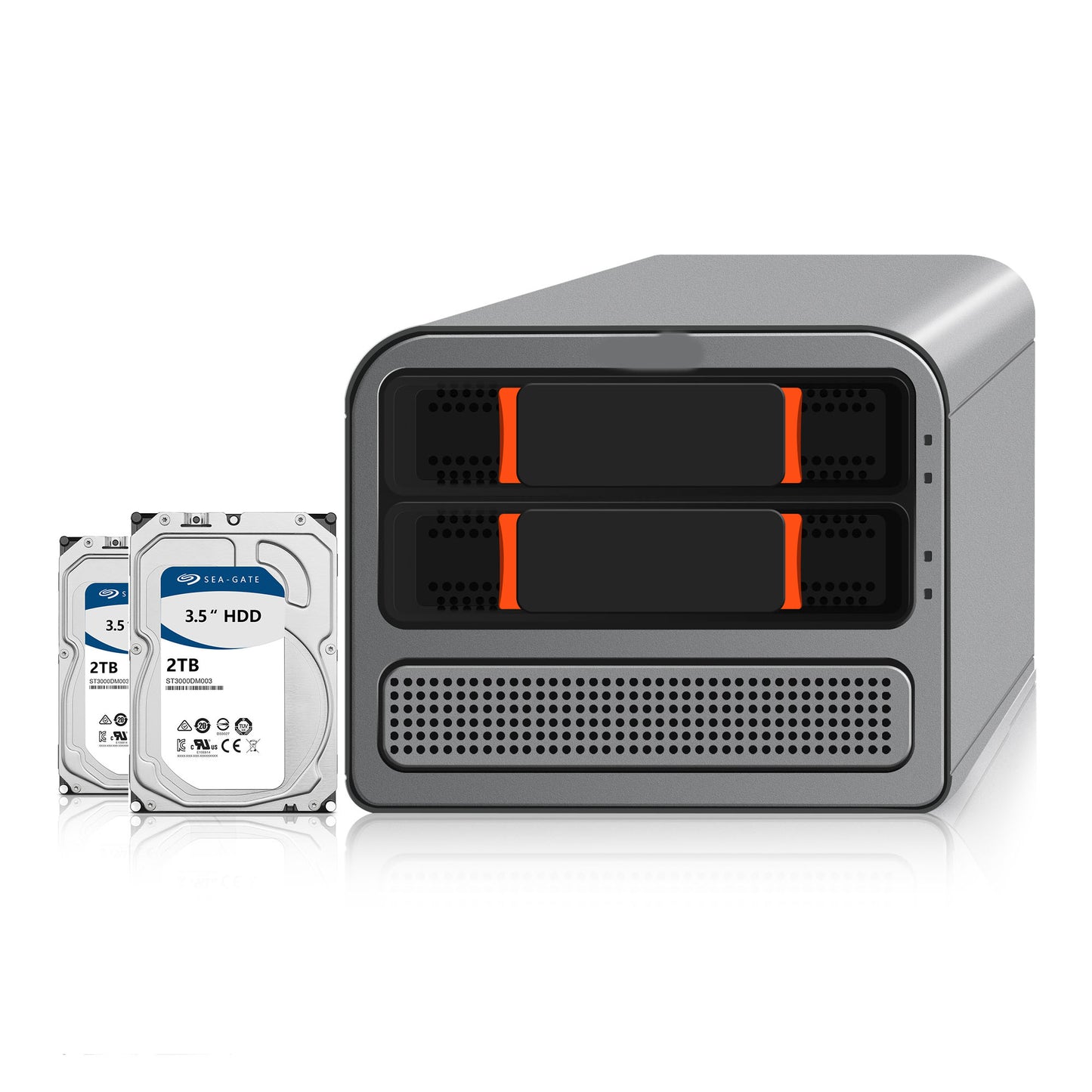 CWWK Mini PC NAS 2 Bay Network Storage Server 12th Gen N100, NAS Core i3 N305,Quad Core , 3-in-1 Micro Computer, Dual i226V 2.5GbE LAN, Soft Router, SPK/MIC, 32GB DDR5 RAM 1TB SSD, 2 x 2TB HDD