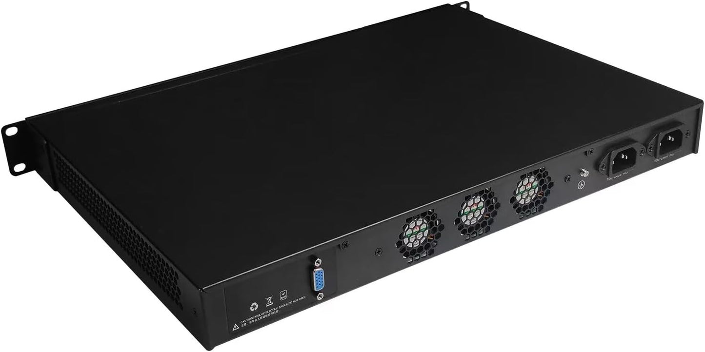 CWWK Firewall Hardware, 19 Inch 1U Rackmount,Core i3 N305/ N100/ Intel N200, Dual 10GbE SFP+, Network Security Appliance, Router PC, 4 x I226V 2.5GbE LAN, OPNsense, VGA, DDR5 16GB RAM 1TB SSD