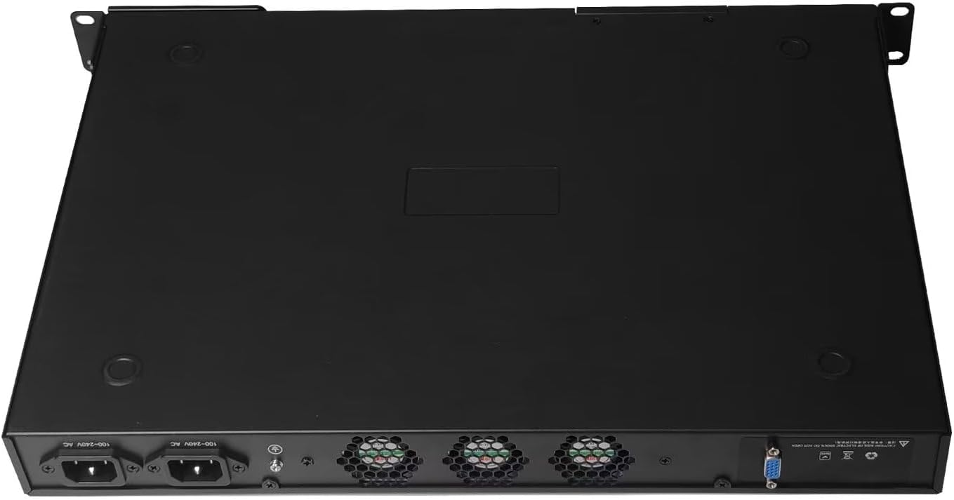 CWWK Firewall Hardware, 19 Inch 1U Rackmount,Core i3 N305/ N100/ Intel N200, Dual 10GbE SFP+, Network Security Appliance, Router PC, 4 x I226V 2.5GbE LAN, OPNsense, VGA, DDR5 16GB RAM 1TB SSD
