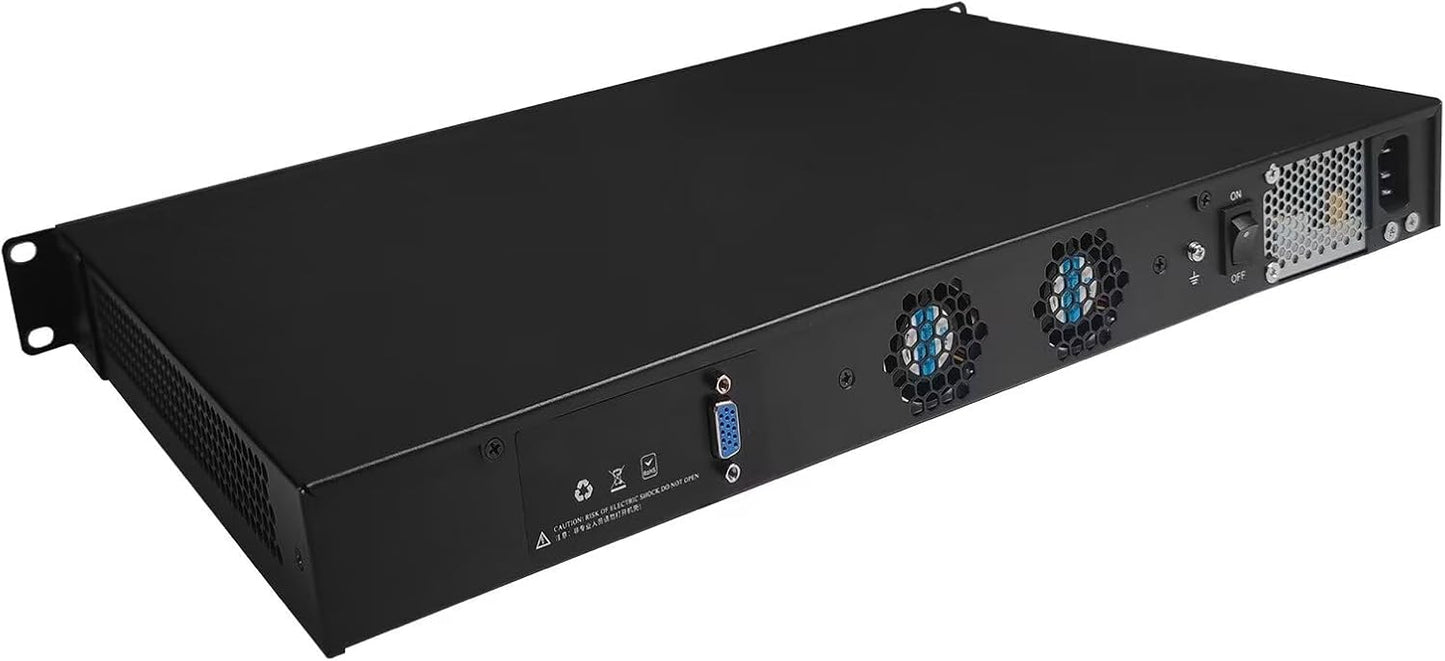 CWWK Firewall Hardware, 19" 1U Rackmount, LGA1151, B250 Chipset, Customised CPU Models Available, Router PC, Dual 10GbE SFP+, 6 x I225V 2.5GbE ETH, Default NO RAM NO SSD NO CPU
