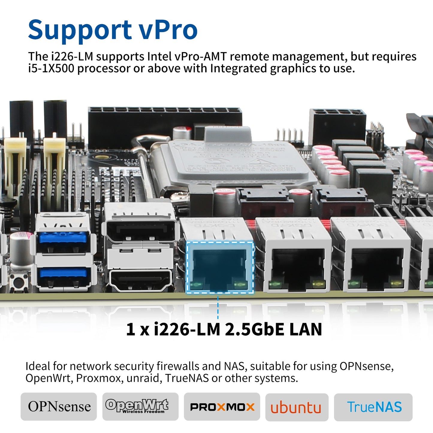 CWWK NAS Motherboard with 6 Bay SATA3.0, Q670 Mini ITX Mainboard LGA 1700, Soft Router Board DDR5 with 6xM.2 NVMe, i226-LM 2.5GbE, PCIe5.0 x16, 8GB RAM 128GB SSD (with Cable)