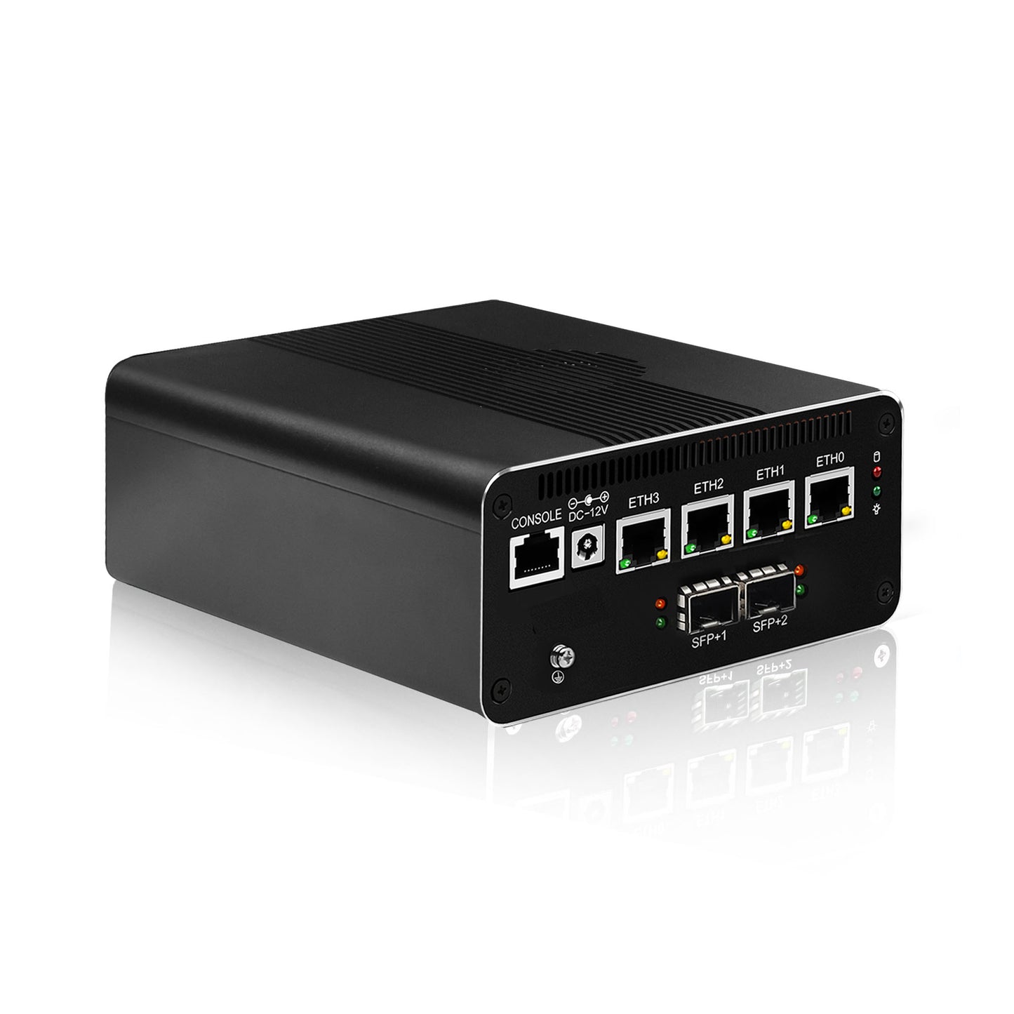 CWWK Firewall 10GbE Mini PC, 4C/8T Core i3 1115G4/Core i5 1135G7 / Core i7 1185G7 Micro Applicance, Dual SFP+ 10 Gigabit, 4 x i226V 2.5GbE LAN, DDR4 16GB RAM 512GB SSD, Support OPNsense, HD, DP, Typc-C, 4K, TF