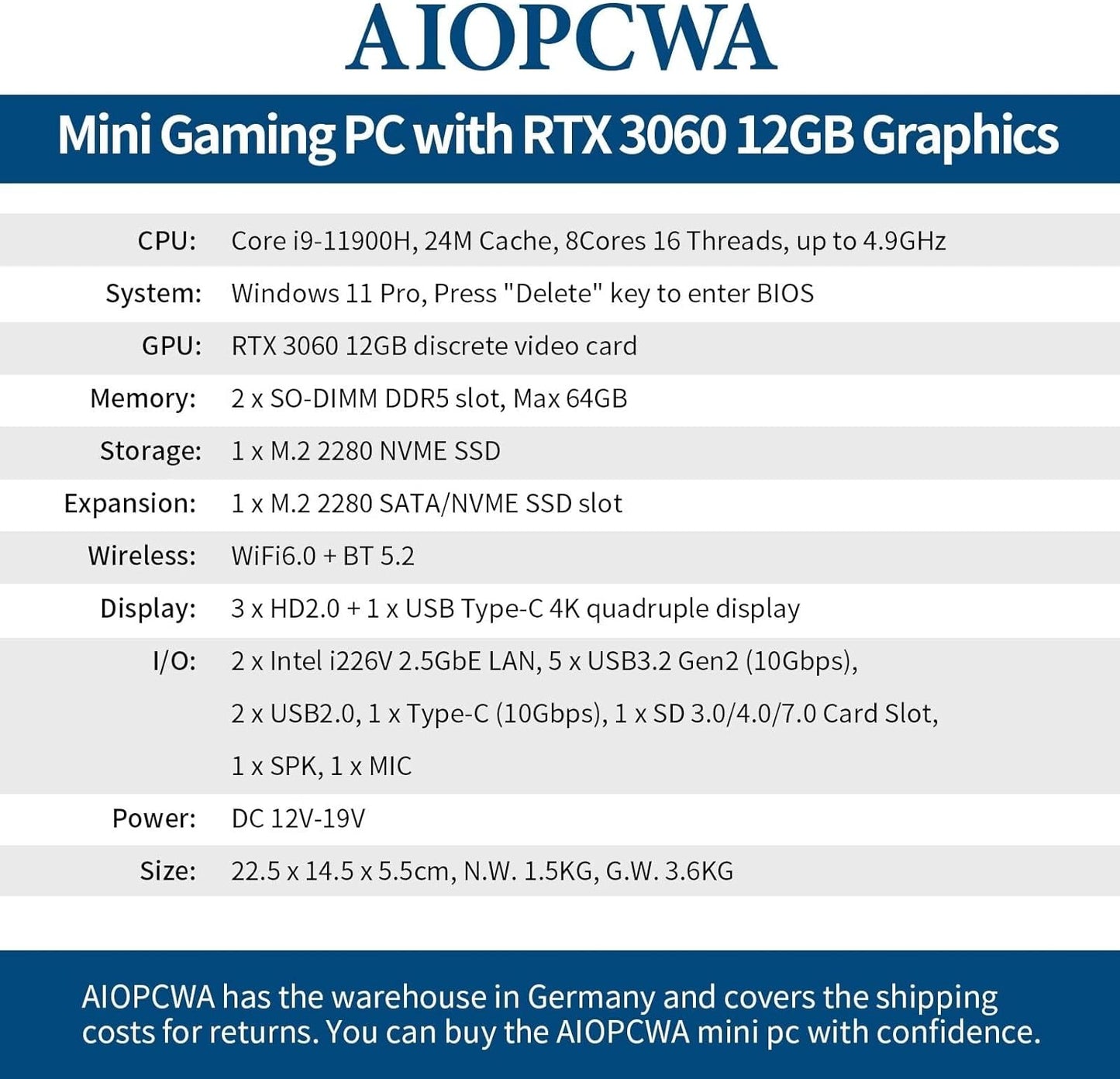 (Second-hand) AlOPCWA Mini PC Celeron N2840, Multiple Ethernet Ports, USB3.0, HDMl, Micro Desktop Computer, NO RAM, NO Storage,Random Enclosure