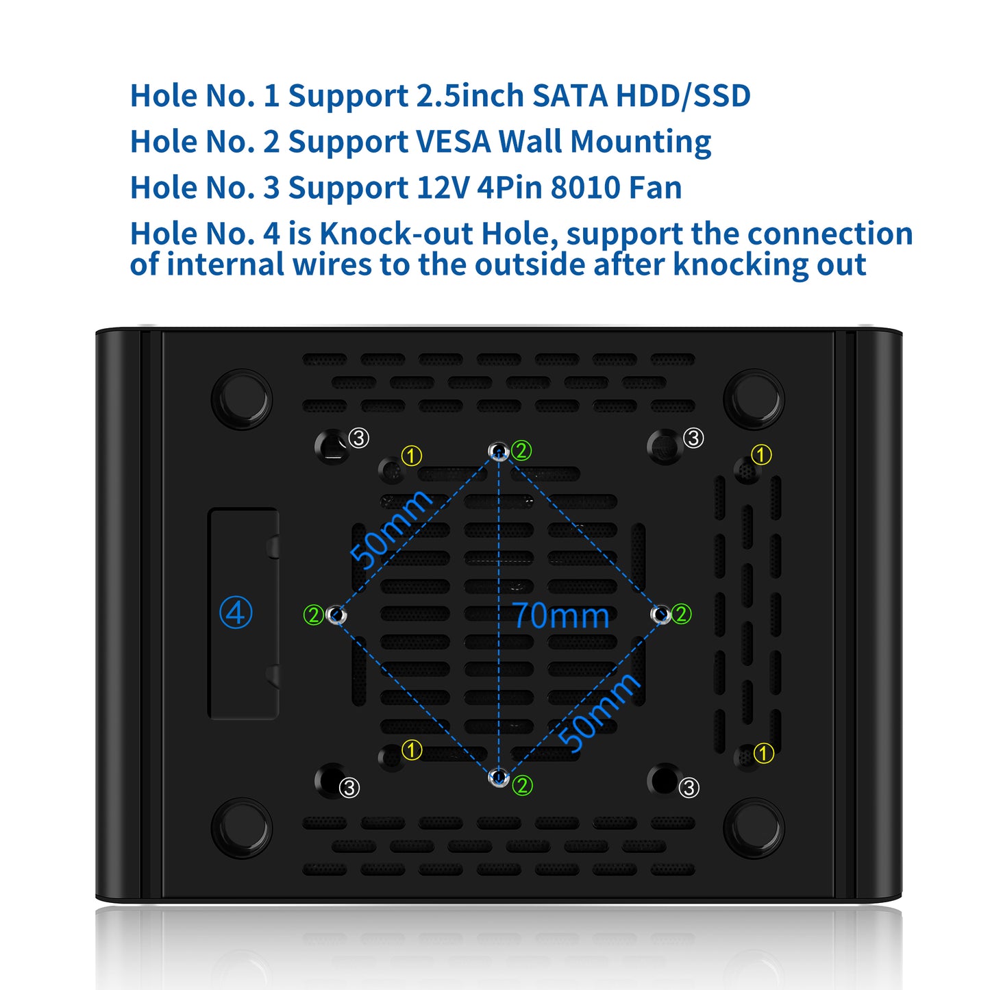 CWWK Micro Firewall Applicance Dual 10Gbe Mini PC 12th Gen Octa Core i3 N305 / N100, 2xSFP+ 10Gbps, 2X i226V 2.5GbE LAN, DDR5 16G RAM M.2 NVMe 256G SSD, Support OPNsense, TF, 2xHD, Type-C