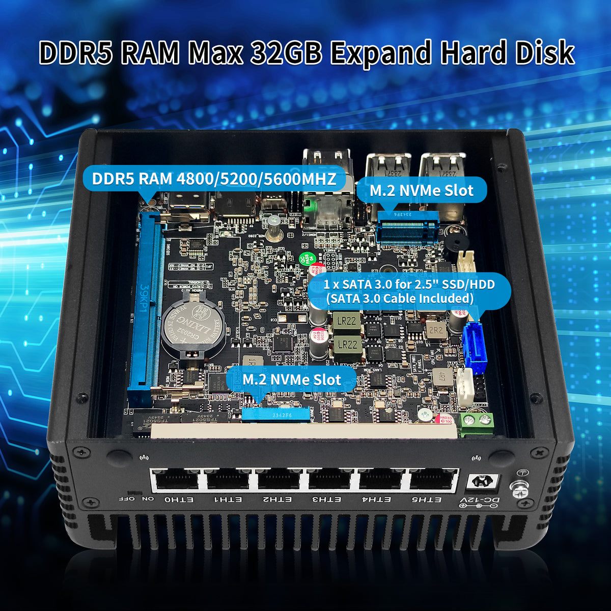 Mini Or Micro Router CWWK Mini PC Firewall Fanless Micro Router Appliance, 12th Gen Core i3