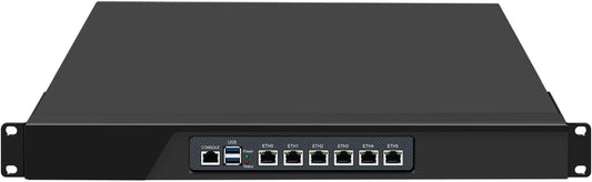 CWWK 1U Firewall Appliance N305/N100, 6 x i226-V 2.5GbE LAN Firewall Hardware VPN Router PC, DDR5 16GB RAM 128GB SSD OPNsense Hardware 19”Rackmount for Homelab Server with VGA, SIM