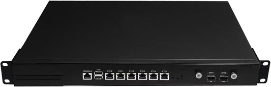 CWWK Firewall Hardware, 19" 1U Rackmount, LGA1151, B250 Chipset, Customised CPU Models Available, Router PC, Dual 10GbE SFP+, 6 x I225V 2.5GbE ETH, Default NO RAM NO SSD NO CPU