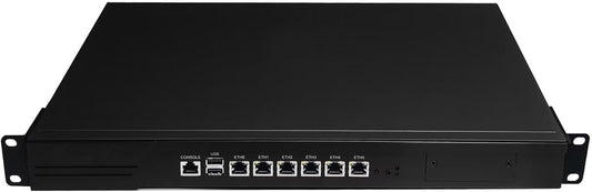 CWWK 1U Firewall Appliance B250 Core i58500/ i7 8700/ i9 9900, 6 x i225V 2.5GbE LAN Firewall Hardware VPN Router PC, 8GB RAM 256GB SSD OPNsense Hardware 19”Rackmount for Homelab with VGA, SIM