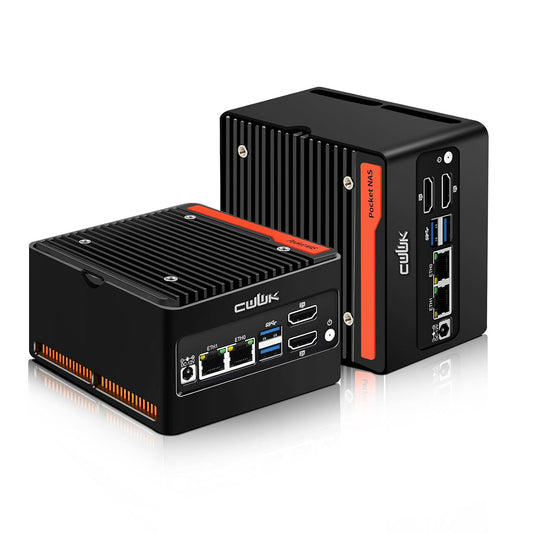 (Second-hand) CWWK X86-P6 N150/N355 Mini PC NAS , 4 x M.2 NVMe X86-P6 Mini Desktop Computer with 2 x  i226-V 2.5GbE LAN, DDR5 Micro PC , 2-Display, WiFi7/BT5.4 Expandable