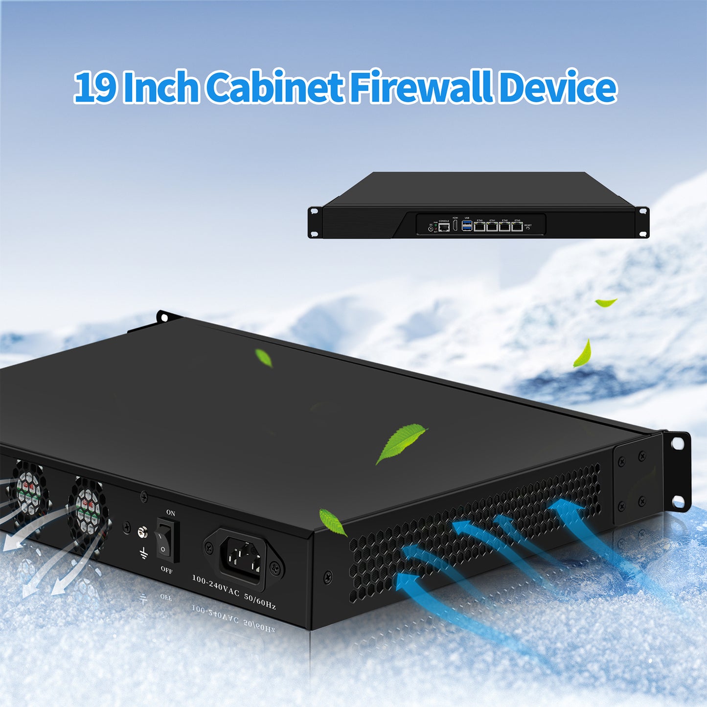 (Second-hand)CWWK U13(19 inch) 1U Rackmount 2.5GbE Router, Intel N3160, 4 Intel i226 LAN