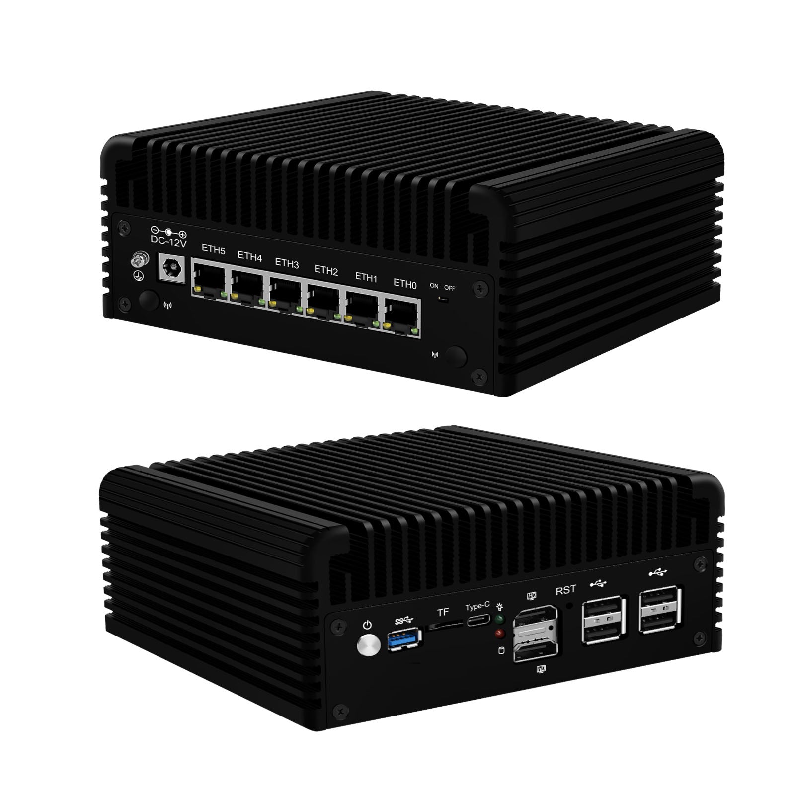 Mini Or Micro Router CWWK Mini PC Firewall Fanless Micro Router Appliance, 12th Gen Core i3